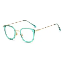 Винтаж очки кадров твердого металла ретро очки кадр Сталь плоскую мужской леди Harajuku