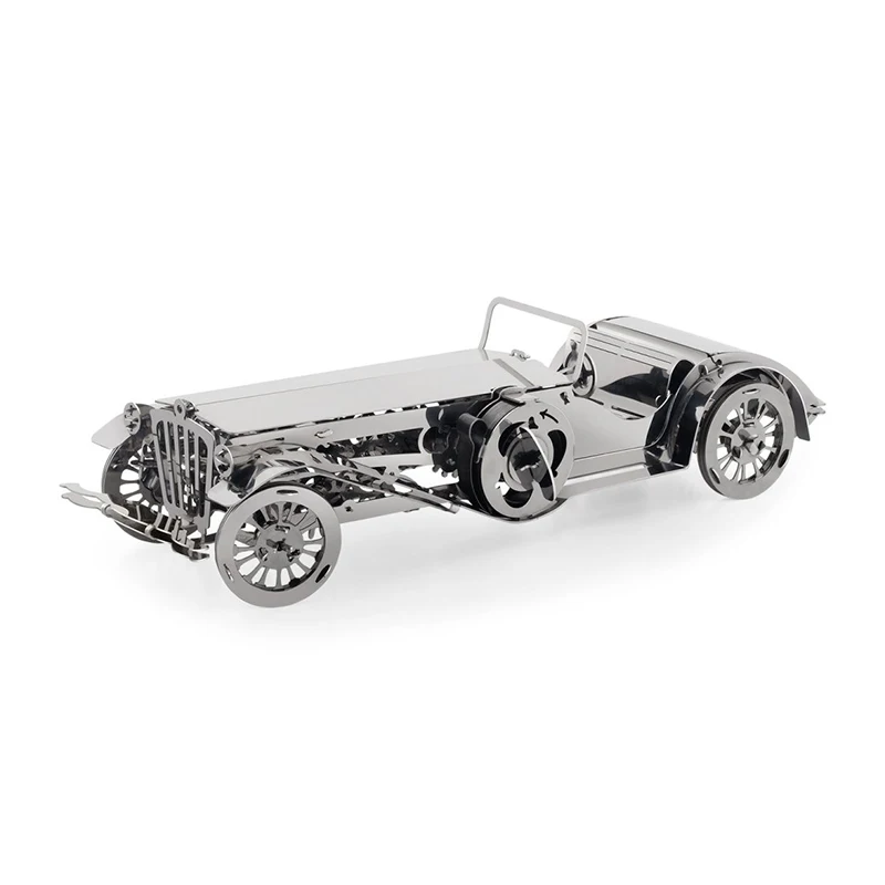 3D DIY металлический пазл Модель элегантный кабрио с приводом механической весны рабочие места собрать отрезная игрушка Подарки Горячая