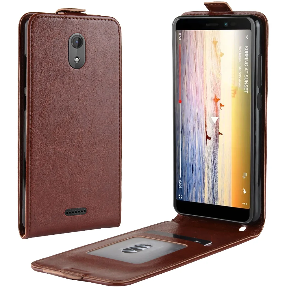 Чехол для телефона Wiko Sunny3 Sunny 3 Plus откидная задняя крышка из искусственной кожи