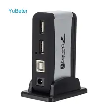YuBeter USB 2,0 7 Порты и разъёмы концентратор с высоким уровнем Скорость концентратор для USB Мышь USB Портативный жесткий диск USB CD-R RW DVD-ROM Привод Веб-камеры портативный лазерный принтер