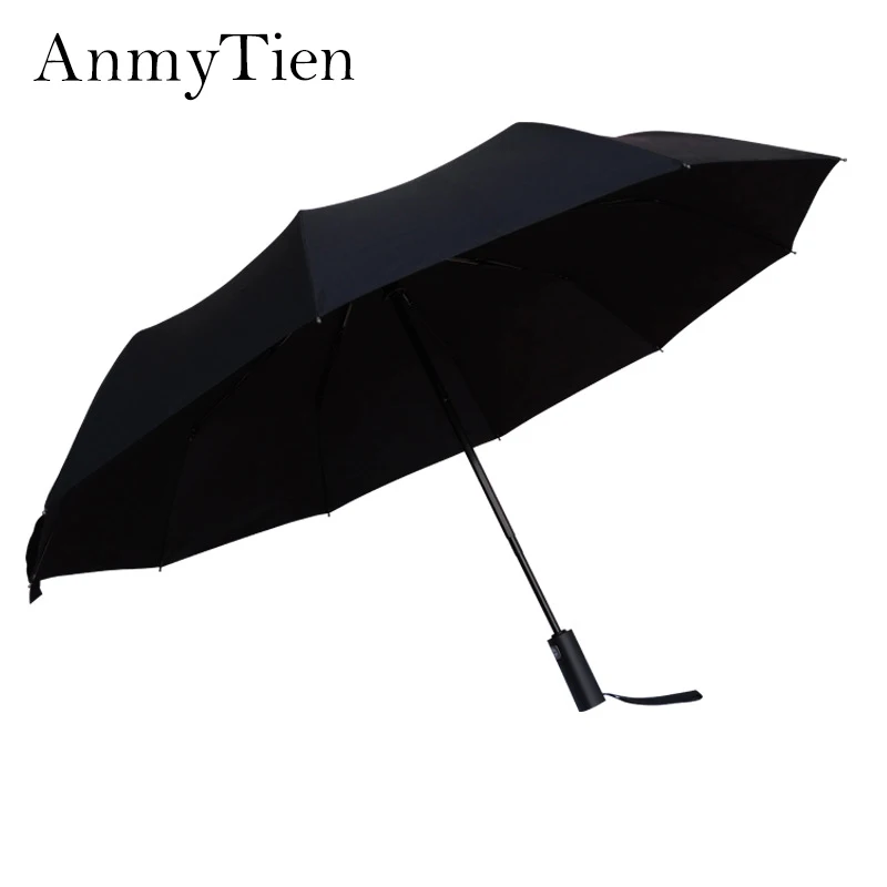 

Black Umbrella Male Female Strong Windproof Automatic Folding Guarda Chuva Waterproof Men Woman Umbrella Stand Rain Gear And Sun