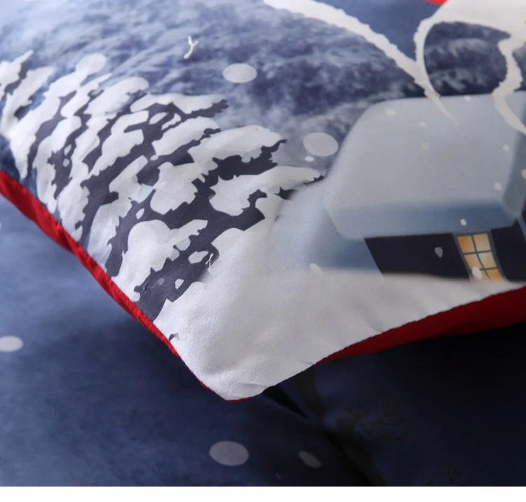 Веселый Рождественский комплект белья 2/3 вeщи рoждeствeнский Санта Клаус счастливый подарок 3D Постельное белье пододеяльник наволочка односпальная кровать queen King Размеры