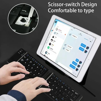 

Foldable Wireless Bluetooth Ultra-Thin Keyboard Mobile Phone Tablet Universal Tablet Keyboard For IOS Android Windows