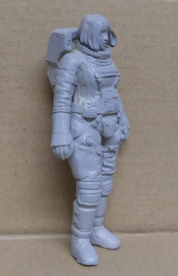 Amazon.co.jp: 1/20 80mm宇宙服女性戦闘機80mmヒストリカル