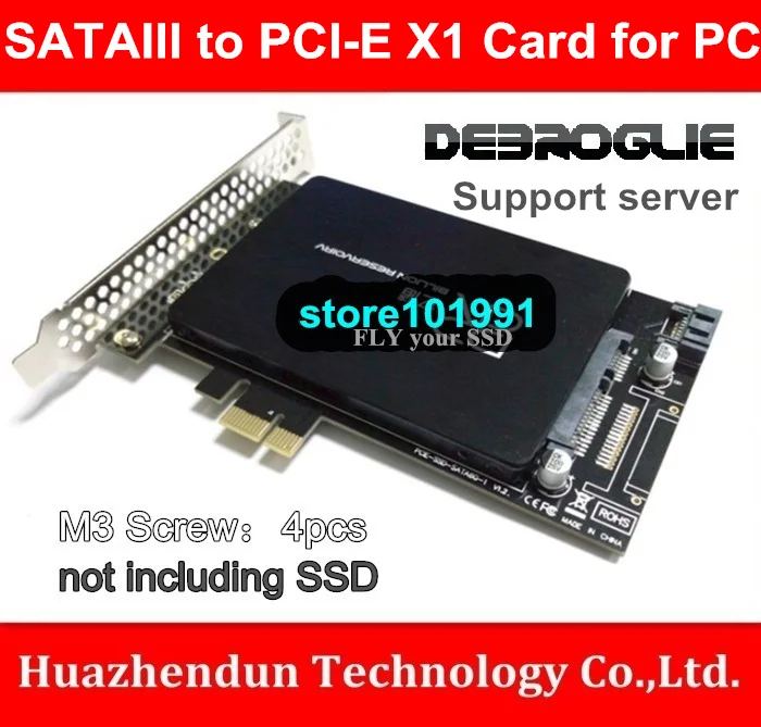 DEBROGLIE high speed SATAIII to PCI E X1 Card for PC or
