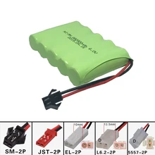 Bateria elétrica ni-mh de 6 v e 2800mah, bateria aa/6 v para brinquedos rc, equipamentos de segurança, brinquedos elétricos grupo sm/EL-2P/jst/plug