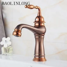 Antique Brass Bathroom Faucet Deck Mount Vanity Vessel Sinks Mixer Water Crane Bath Basin Faucets Tap basin faucets bath antique finish brass water tap bathroom basin sink faucet vanity faucet wash basin mixer taps crane 6633