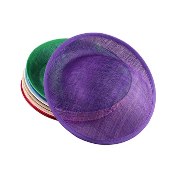 

purple or 12 COLORS 10"/25cm Solid Round Hats Handmade sinamay fascinator base DIY hair accessories 12pieces/lot