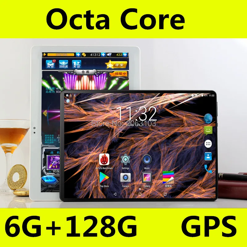 4 г телефонный звонок 10 дюймов Octa Core Android 8,0 планшеты pc 6 ГБ 64 ips экран wi fi gps Bluetooth 3 LTE