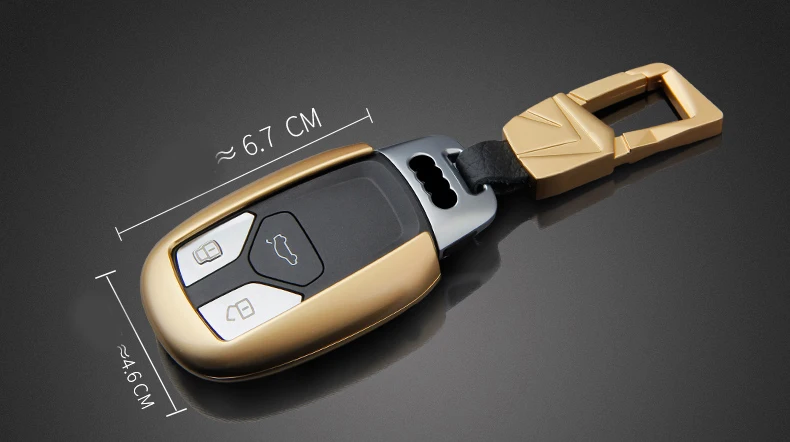 AOSRRUN бумажник для ключей автомобиля, защитный чехол, покрытие из цинкового сплава, автомобильные аксессуары для Audi A4 B9 Q7