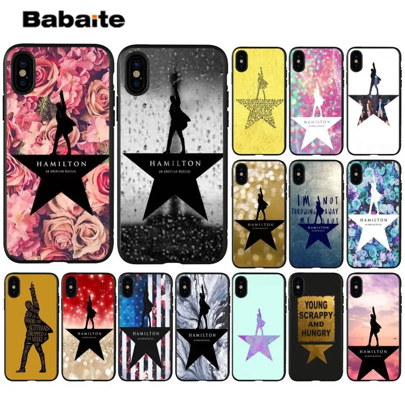 Babaite Hamilton музыкальный текст популярный дизайн чехол для Apple iPhone 5 5S SE 6 6S Plus 7 8 X XS MAX XR