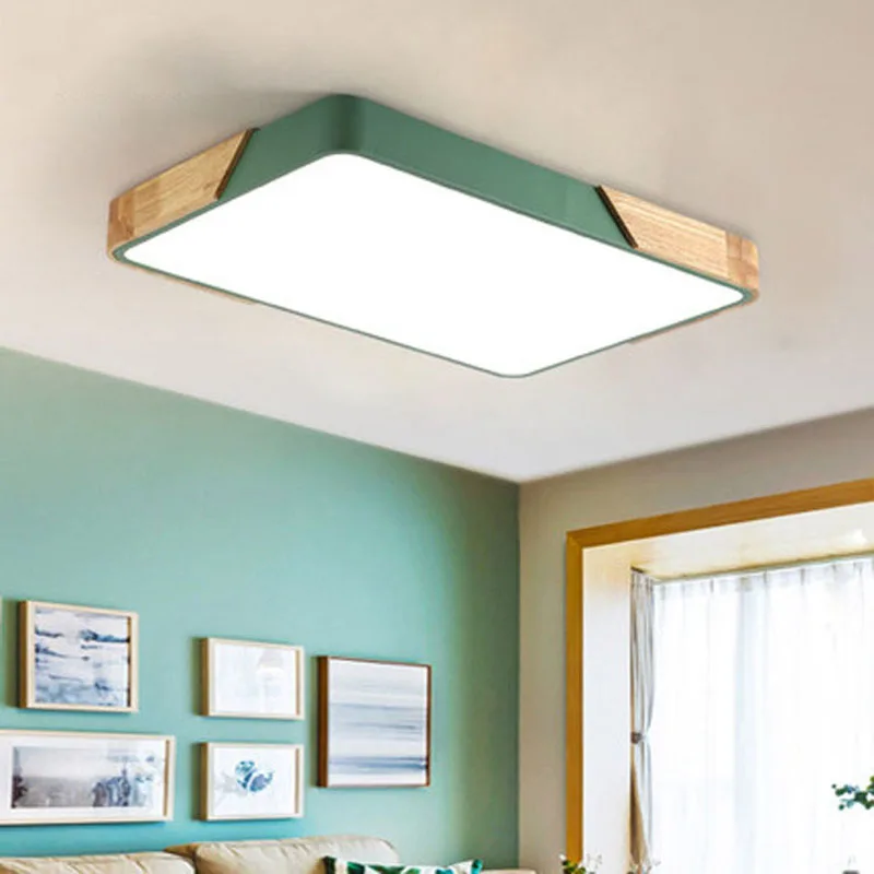 

Nordic Simple Lighting Modern Household Atmosphere Makaron Solid Wood Lighting Chandelier Lighting Roof Lighting in Living Room