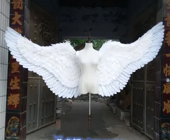 

2017 nice fashion lingerie shows angel feathers wings model catwalk shows auto shows props classic devil feathers wings