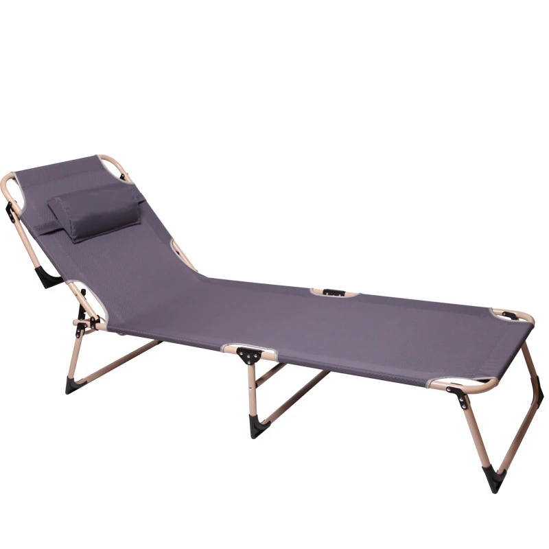 Simple Modern Portable Folding Household Office Leisure Lying Bed Reinforced Thickening Single Bed Beach Sun Lounger Chairs Simple Modern Portable Folding Household Office Leisure Lying Bed Reinforced Thickening Single Bed Beach Sun Lounger Chairs