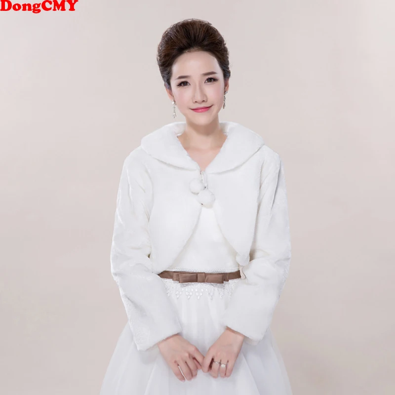 

DongCMY Shawl Wedding Wrap Formal Faux Fur Jacket Wrap Elegant Shawl Cape Bridal Wedding Shawl Bridal Accessories In Stock