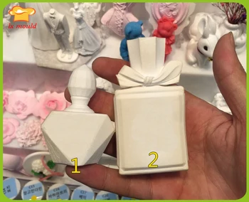 

2017 new perfume bottle silicone mold handmade soap mold gypsum candle chocolate bottle mold