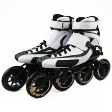 2020 haute cheville vitesse patins à roues alignées professionnel Marathon patins en Fiber de carbone blanc chaussures enfants adultes course patinage Patines