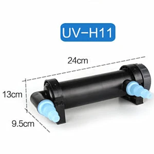 JEBO UV-H11 11 Вт УФ стерилизатор лампа светильник Ультрафиолетовый фильтр очиститель воды для 60 г-180 г аквариума AC220-240V - Цвет: 11W