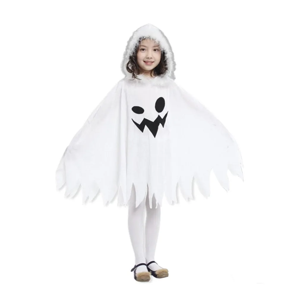 2017 children kids halloween cloak cape funny white fairy ghosts pattern long cloak with hat cosplay costume birthday party gift - Childrens Halloween Costume Patterns 2017 children kids halloween cloak cape funny white fairy ghosts pattern long cloak with hat cosplay costume birthday party gift - Childrens Halloween Costume Patterns