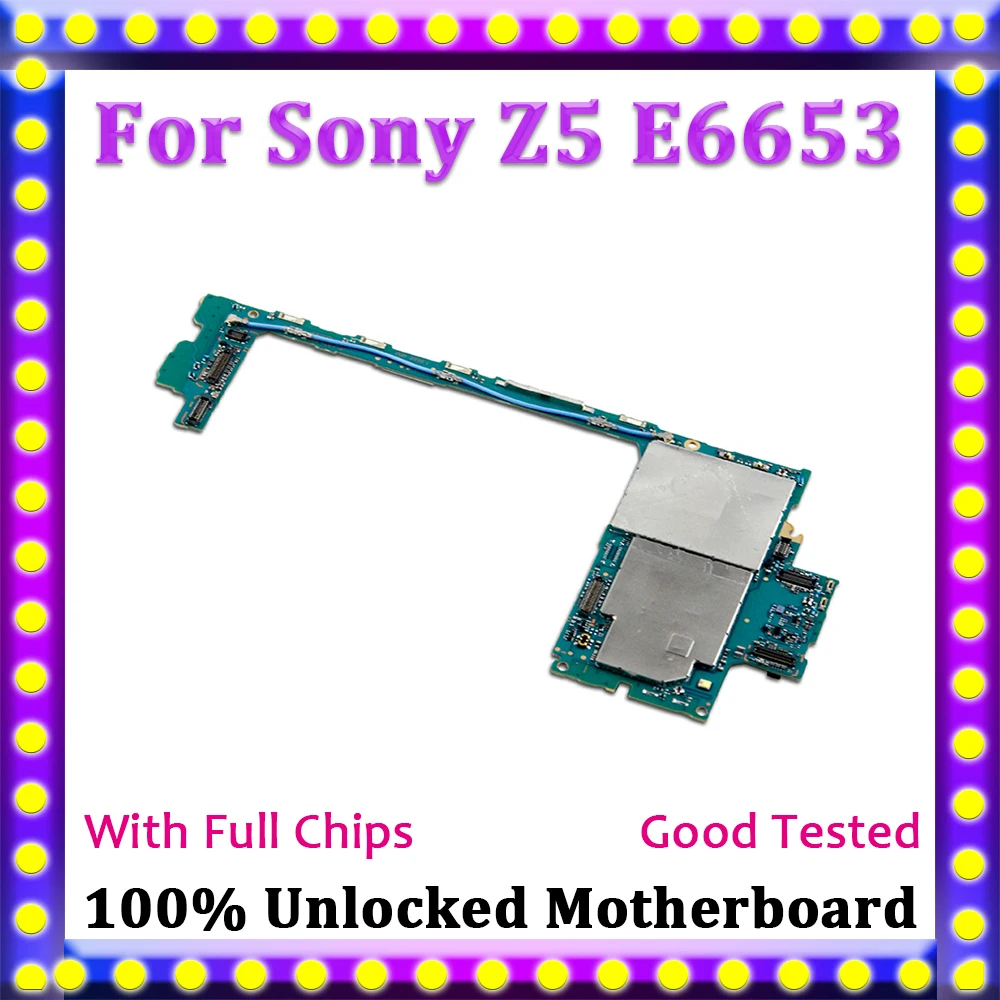 

TDHHX 100% Unlocked High Quality Motherboard Mainboard Logic Board For 32GB Sony Xperia Z5 E6653 With Single-SIM Motherboard