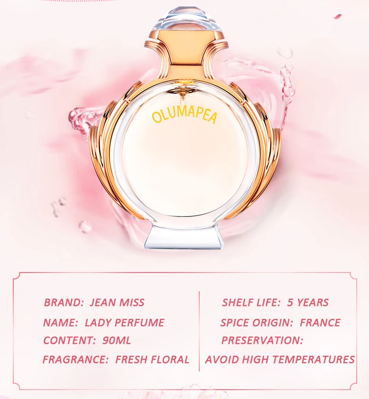 Стойкий парфюм Feminino 90 мл спрей для тела свежий цветок Фруктовые ароматы Женский высококачественный парфюм для женщин WP33