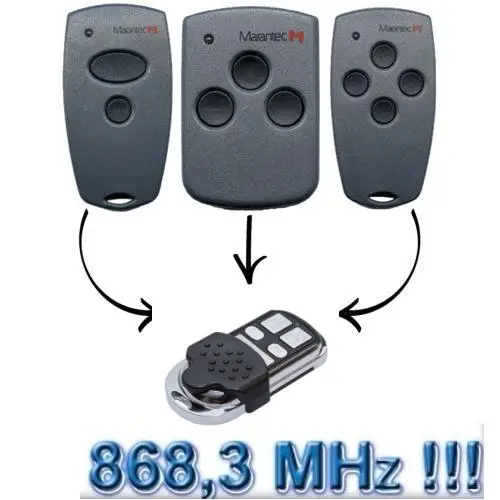 Marantec D302/D304/D313 868Mhz Garage Door/Gate Universal 4 Channel