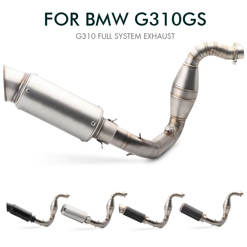 

G310GS Full System For BMW G310R g310gs Motorcycle Exhaust Pipe Espace Moto SCMiddle Front Link Pipe With DB killer Slip-On