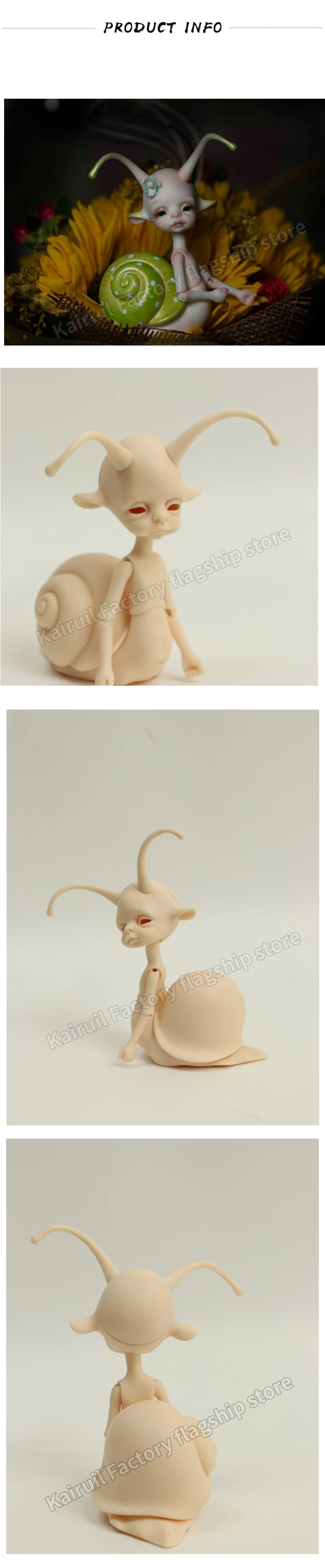 Larry small snail free eyes Bjd 1//8 doll