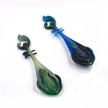 

1PC Lute Shaped Dried Flower Jewelry Tool Jewelry Mold UV Epoxy Resin Silicone Molds for Making Jewelry