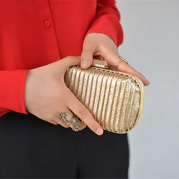 

Women's Evening Bag Handbags Party Clutch Personality Hollow Metal Clutch Bag Ladies Wedding Party Purses Bridal Minaudiere