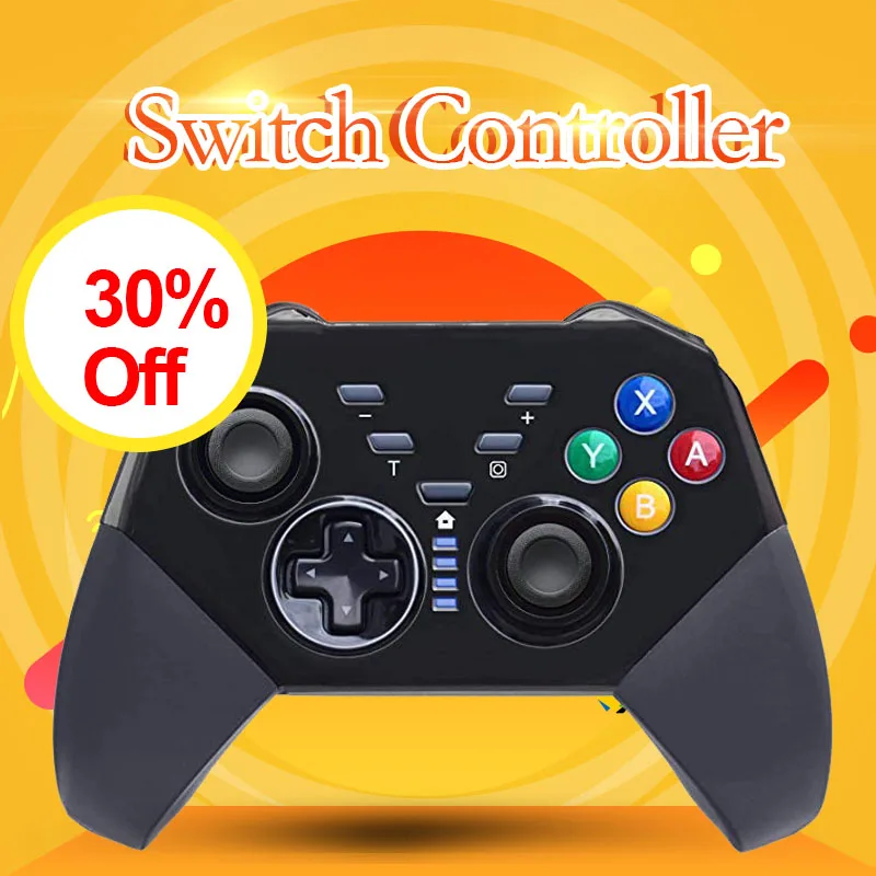 

Nintend Switch Controller Wireless Bluetooth Remote Gamepads For Mando Pro Nintendoswitch Console with Gyro Axis Vibration
