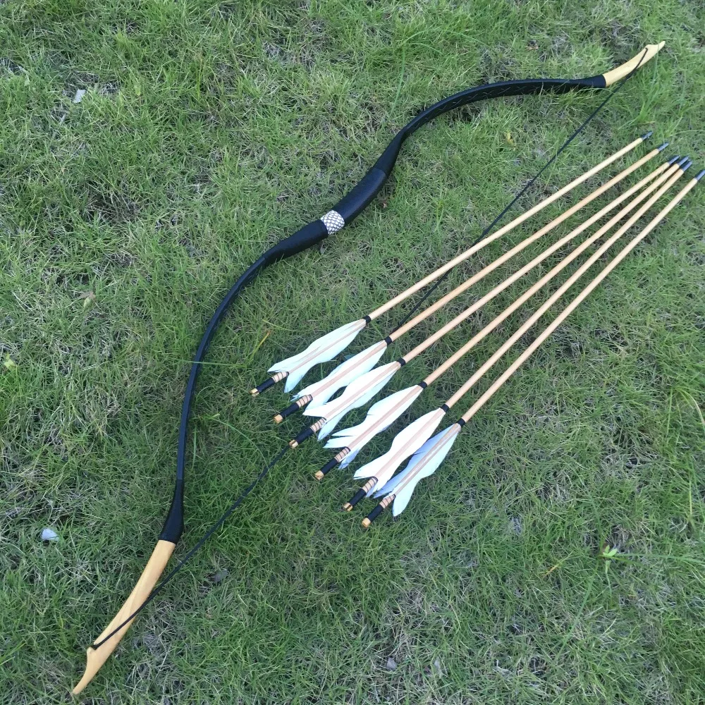 С 6 arrows20 60lbs традиционный лук охота ручной работы изогнутый монгольская лошадь