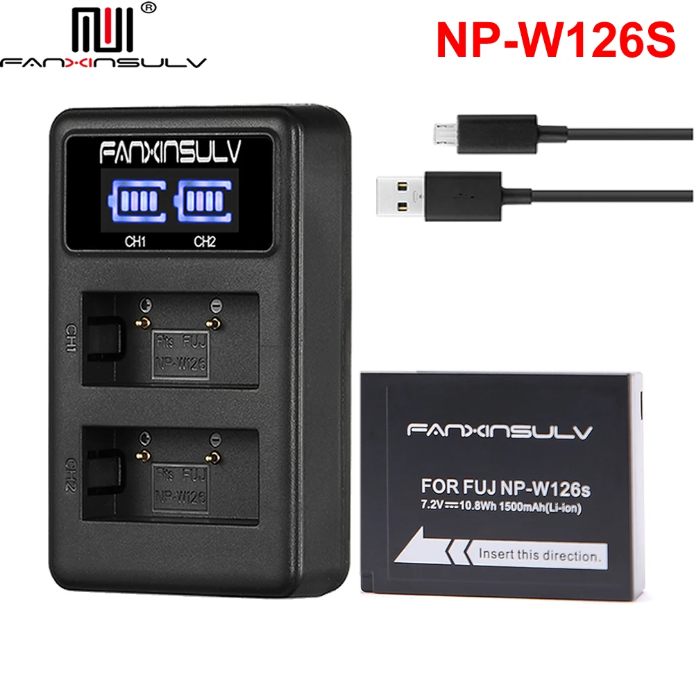 Аккумулятор NP W126S W126 для fujifilm fuji XT3 X100F зарядное устройство с USB портом XT30 XT2 XT1 finepix