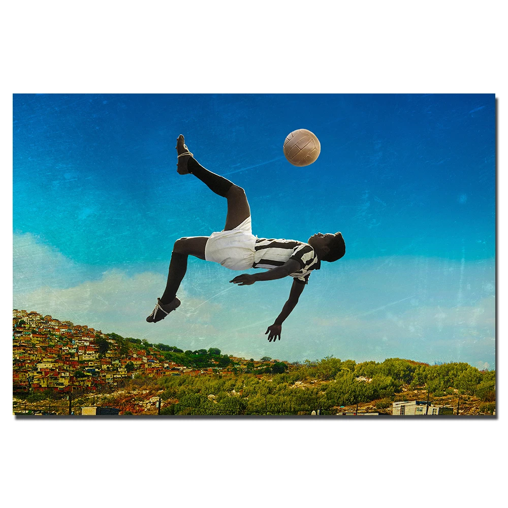 1 шт. холст живопись Pele Легенда футболист HD плакаты и принты настенные картинки