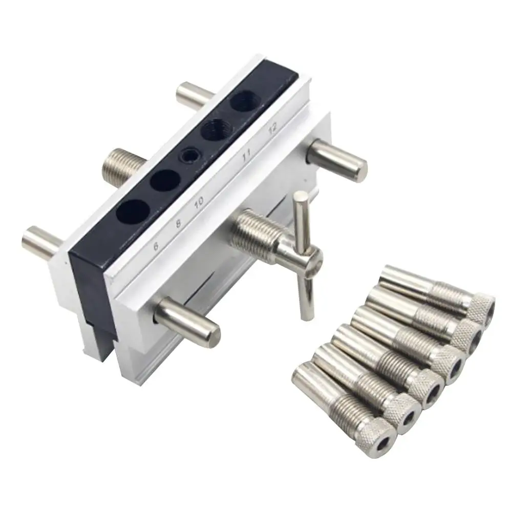 Woodworking Self-Centering Pocket Hole Jig Set 6/8/10mm Drill Bushings Guide Hole Puncher Locator Drill Bit DIY Carpentry Tools Woodworking Self-Centering Pocket Hole Jig Set 6/8/10mm Drill Bushings Guide Hole Puncher Locator Drill Bit DIY Carpentry Tools