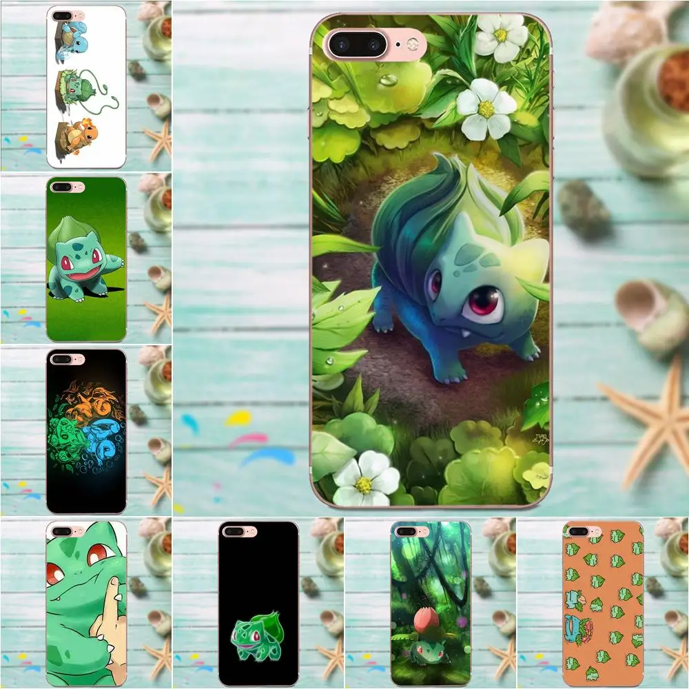 

Pokemons Bulbasaur Soft TPU Cell Phone Case Cover For Xiaomi Redmi Mi Note 7 8 9 SE Pro Lite Go Play