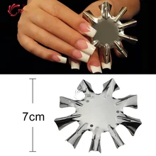 TP Professional 1-9 Sizes V Shaped Cutter French Manicure Nail Art Tool Poly Tips Pink White Trimmer