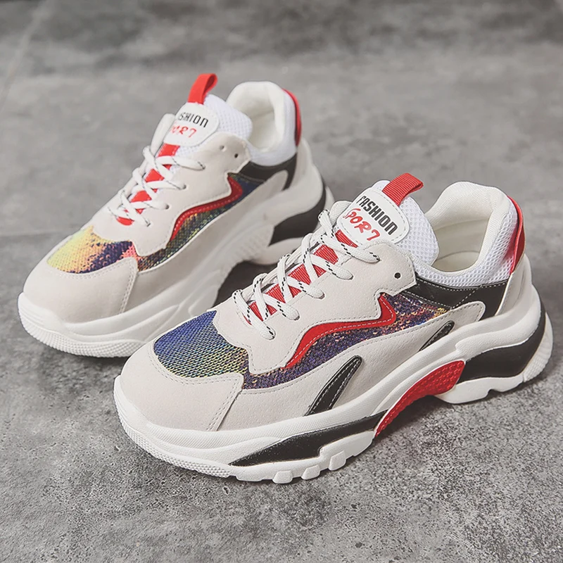 

Spring Women Platform Sneakers For Women White Sneakers Femme 2019 Glitter Female Casual Vulcanize Shoes Woman Chaussure Femme