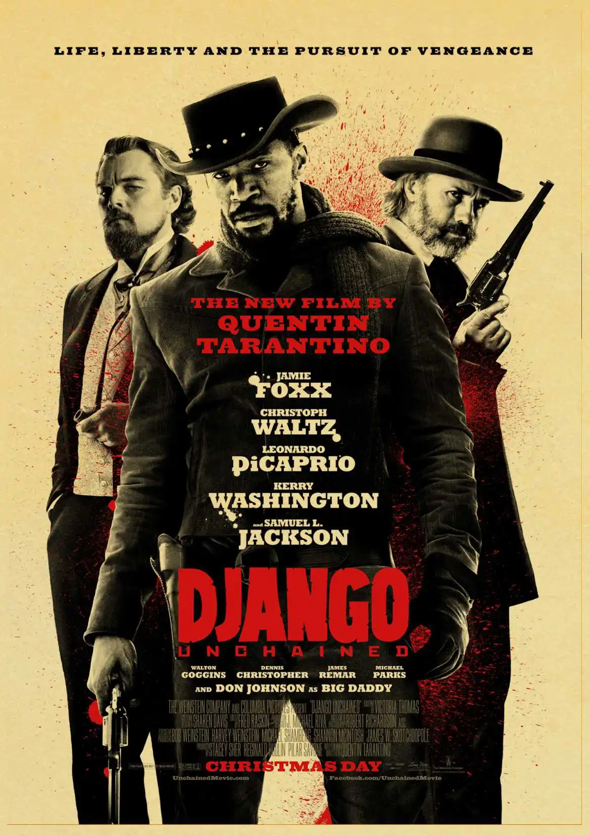 Inglourious Basterds/Django Unchained/резервуар собаки/Убить Билла Квентина Тарантино плакат видео - Цвет: W025