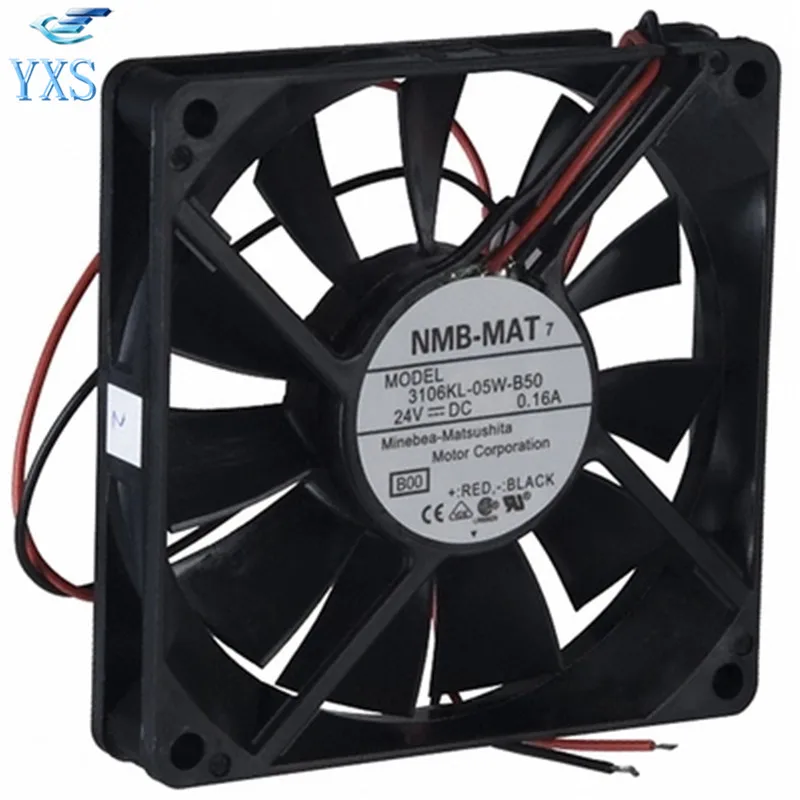 3106KL-05W-B50 DC 24V 0.16A 2.88W 3250RPM 8015 8CM 80*80*15mm 2 Wires Inverter Cooling Fan | Электроника