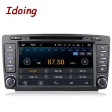 Idoing 2Din For Skoda Octavia 2 Steering-Wheel Android Car DVD Multimedia Video Player GPS Navigation Touch Screen mp3 bluetooth