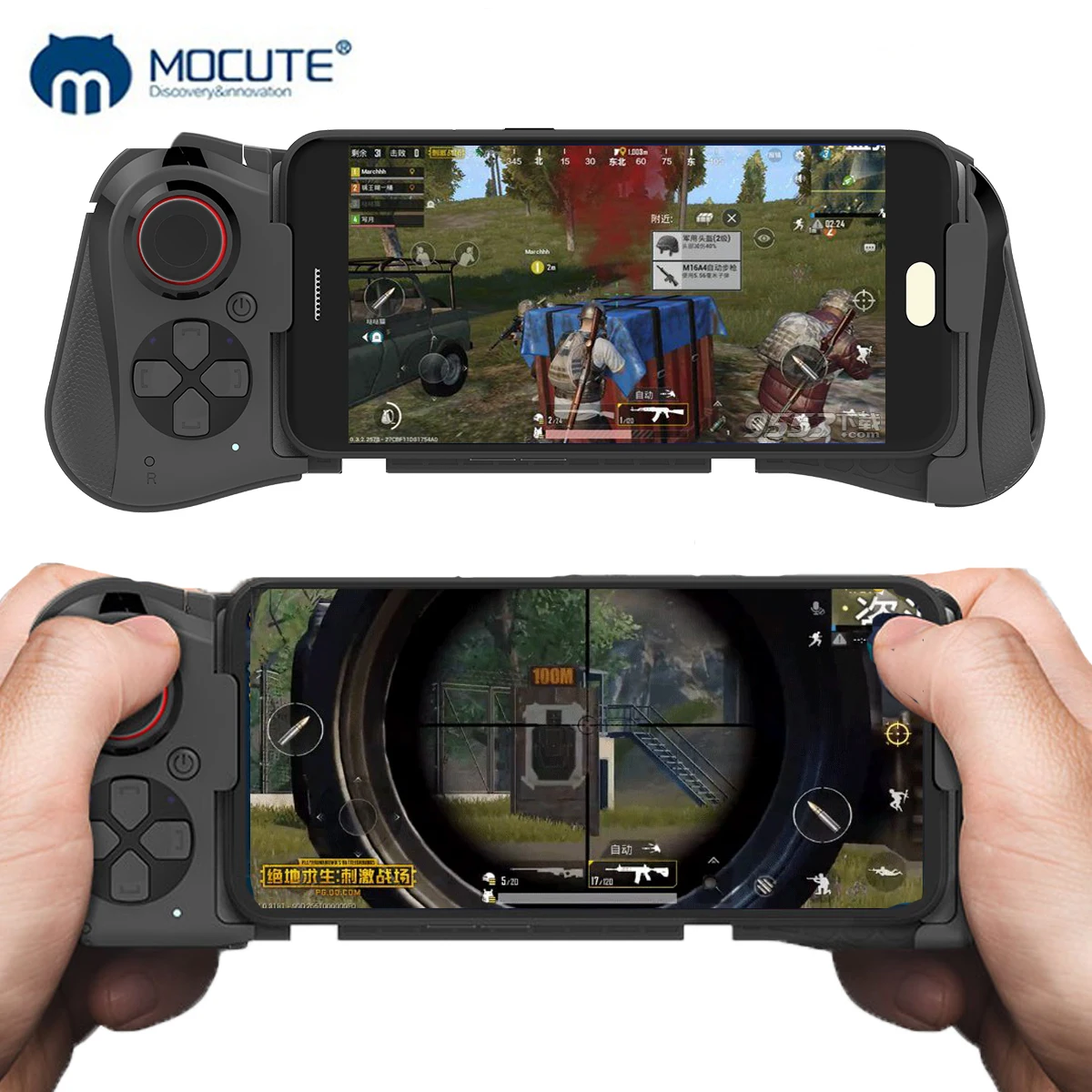 

Mocute 058 Wireless Game pad Bluetooth Android Joystick VR Telescopic Controller Gaming Gamepad For iPhone PUBG Mobile Joypad