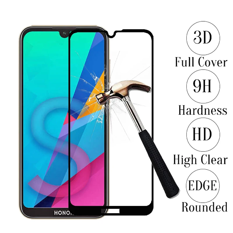 3D Защитное стекло для Huawei Honor 8S закаленное ультра-тонкий полное покрытие Защитная