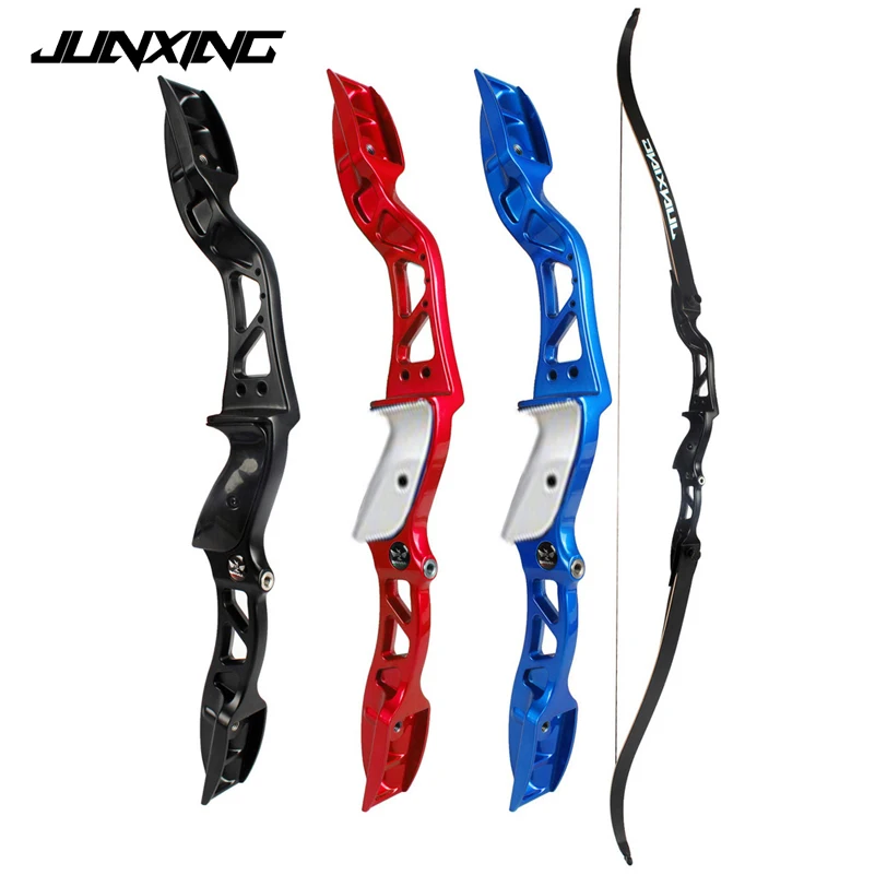 20 36Lbs American Hunting Bow Recurve Bow in Black/Red/Blue Archery