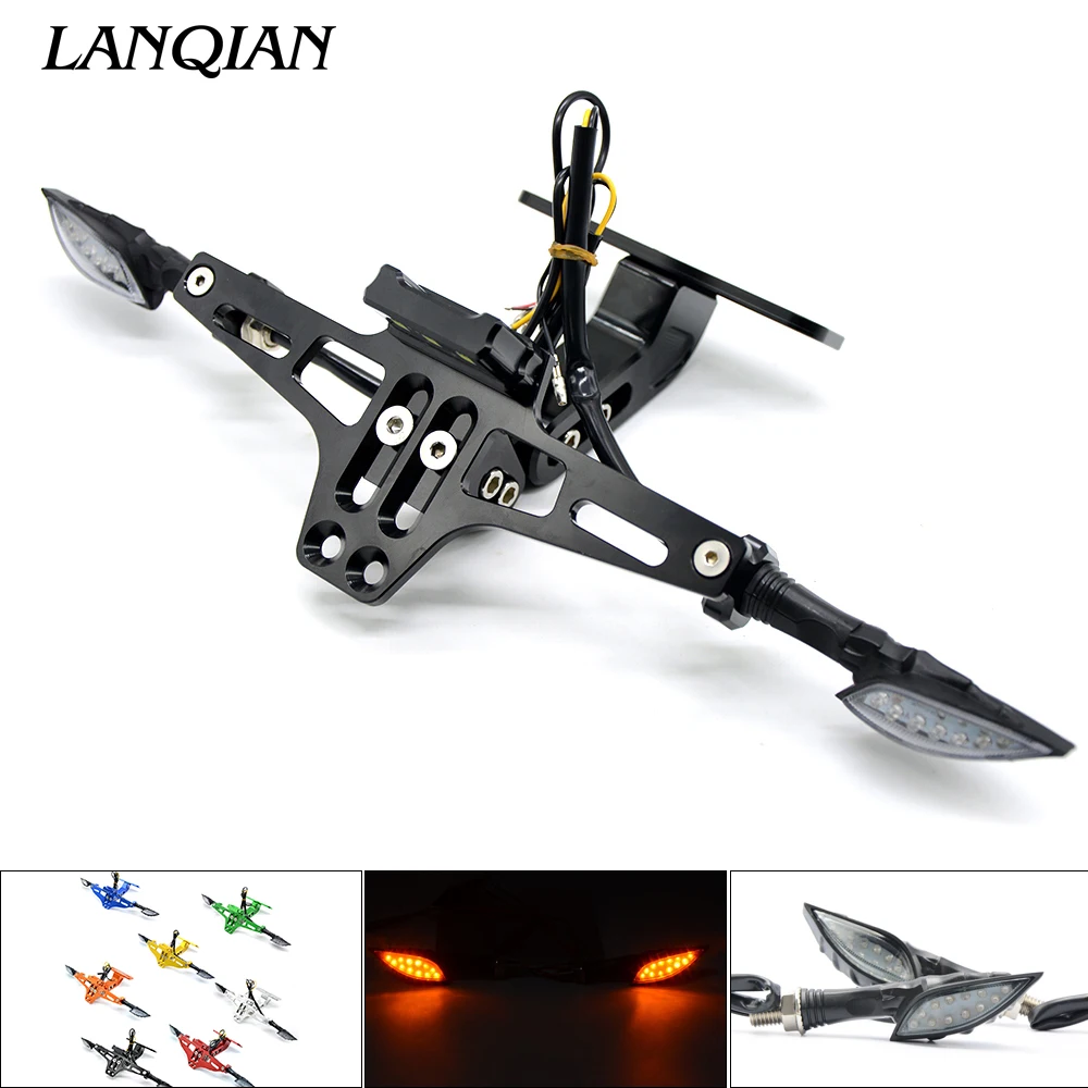 

Moto Licence Plate indicator lights Bracket Frame Number Plate For Yamaha FZ1 FZ6 FZ-07 FZ8 FZ-09 FZ-10 FZS1000 FAZER