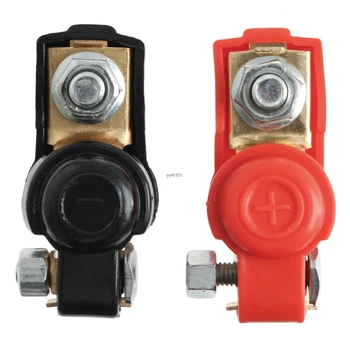 

1 Pair Alloy Positive Nagative Car Battery Terminal Clamp Clips Connector New wholesale