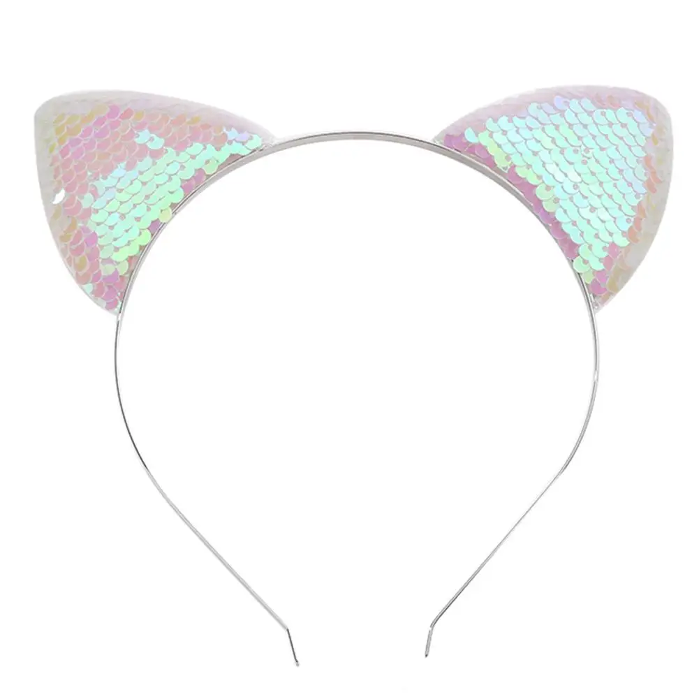 

Novelty Kids Cat Ears Headband Bezel With EarCrystal Hairband Festival Hair Girls Crown Rhinestone Headdress