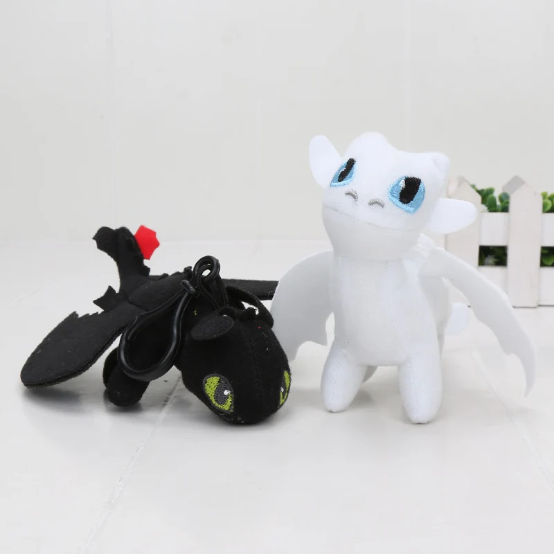 

15cm How to Train Your Dragon 3 Plush Toy Toothless Night Fury Light Fury Soft plush pendant keyring keychain Stuffed toys