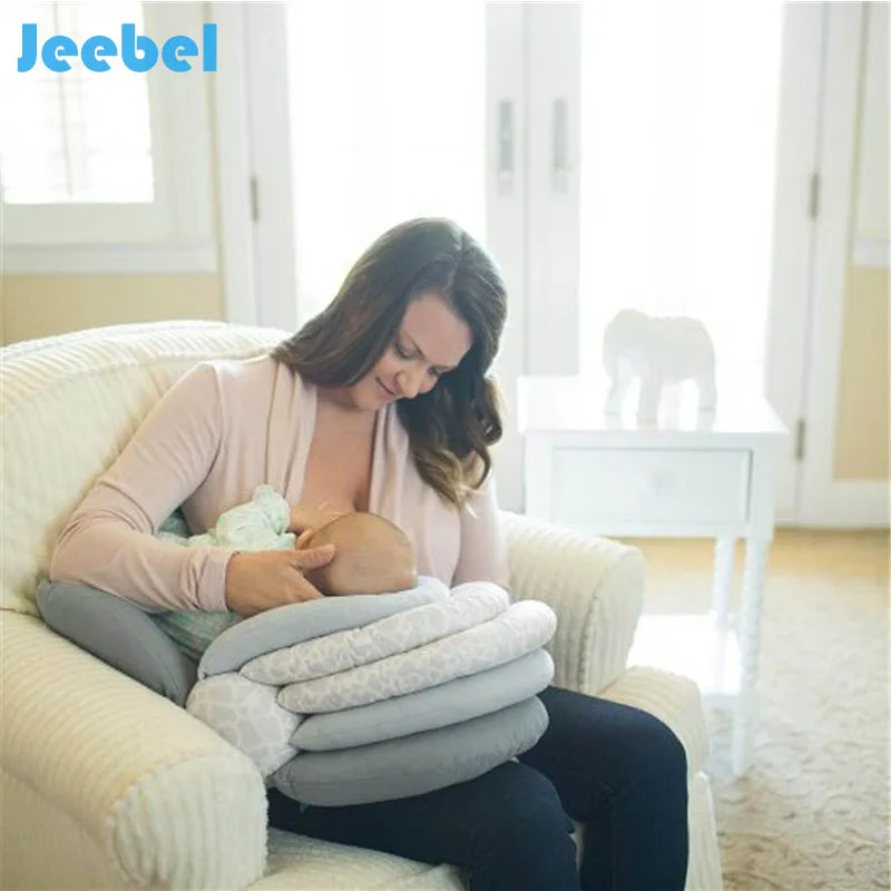 

Jeebel Baby Nursing Breast Feeding Pillow Multifunction Layered Washable Cover Adjustable Sofet Model Cushion Infant Baby Care