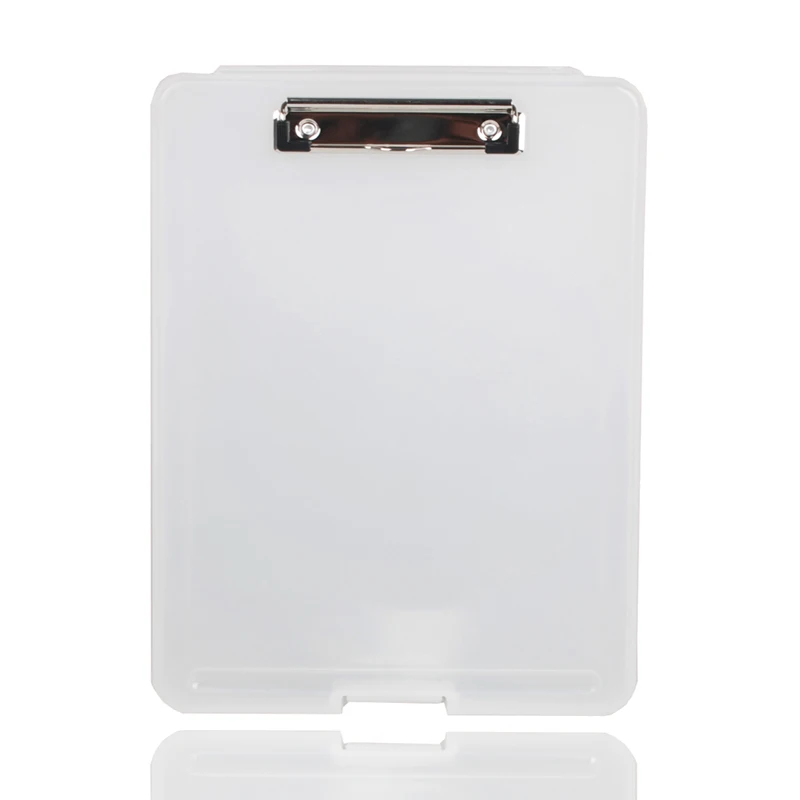 Black and White Classic Multifunctional File Organizer Plastic Clipboard Box Case Folder Pen Hold Office Supplies|file folder|case filefile case |